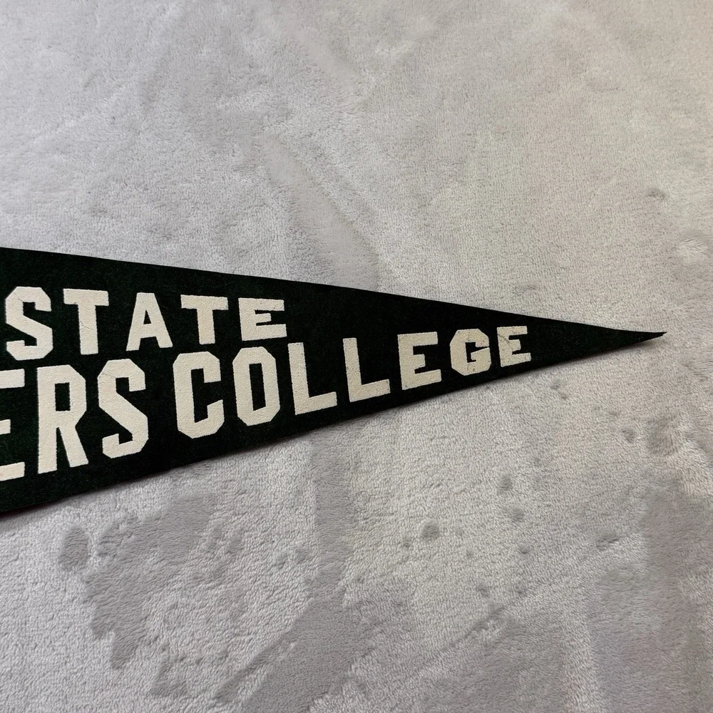 Vintage Aspen State Teachers College Felt Pennant Banner Colorado